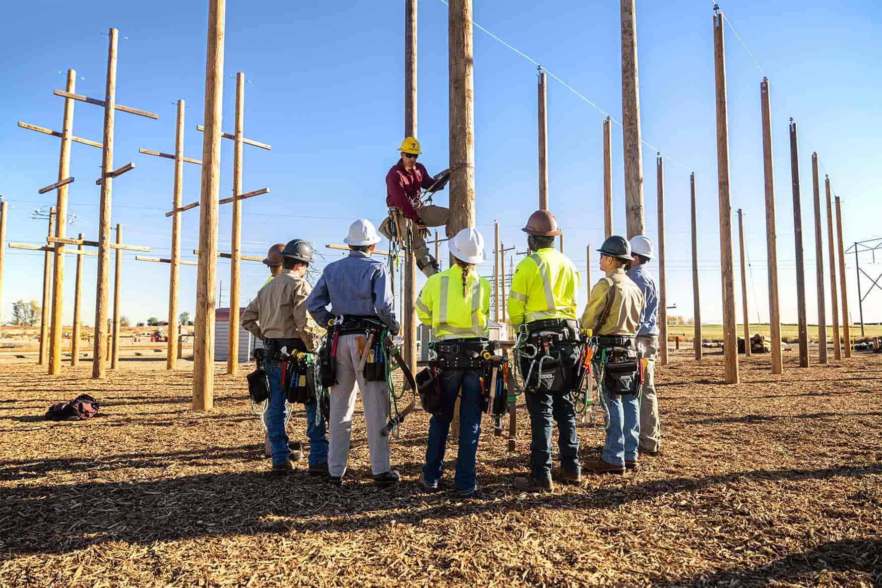 LAP instructor teaching group in training yard.